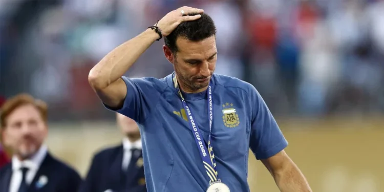Argentina manager Scaloni devastated after World Cup loss