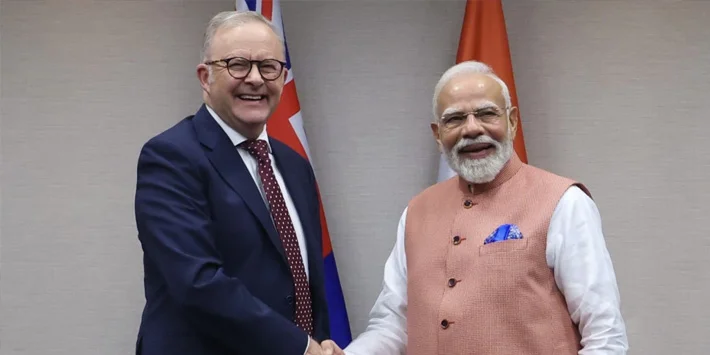 Honoured to welcome my friend PM Modi