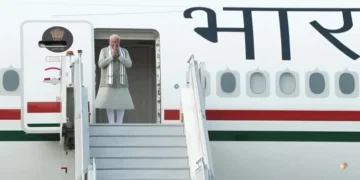 PM Modi emplanes for 3-nation tour