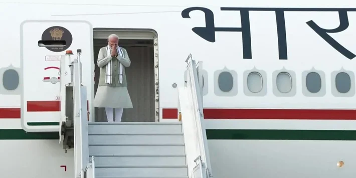 PM Modi emplanes for 3-nation tour