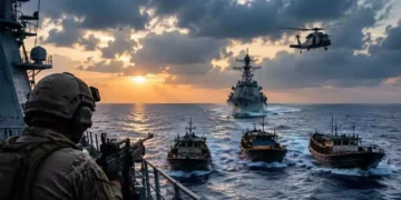 US intercepts three vessels trying to breach blockade