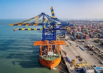 Container ship at an Indian port representing the IMEC corridor