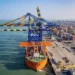 Container ship at an Indian port representing the IMEC corridor