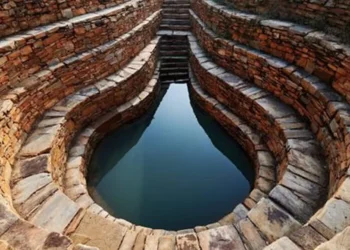 A historic Indian stepwell built to store and access groundwater