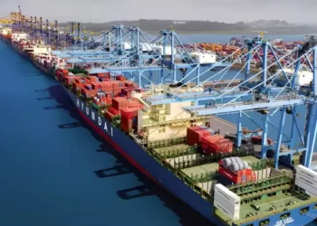 Container terminal at Jawaharlal Nehru Port, India's largest container gateway