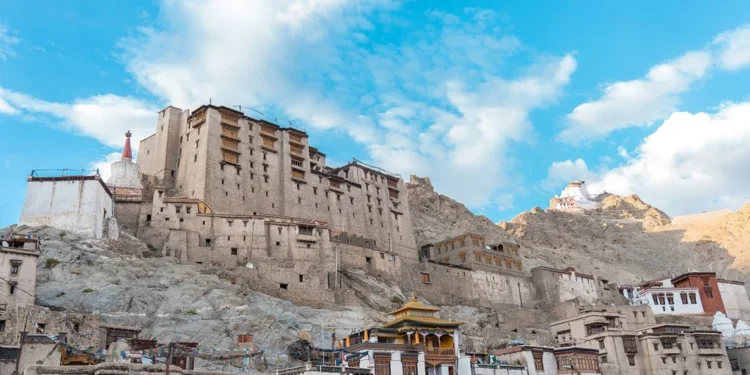 Leh Palace above the town of Leh in Ladakh