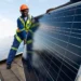 Solar panels supplying power in Africa