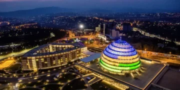 The Kigali Convention Centre in Rwanda