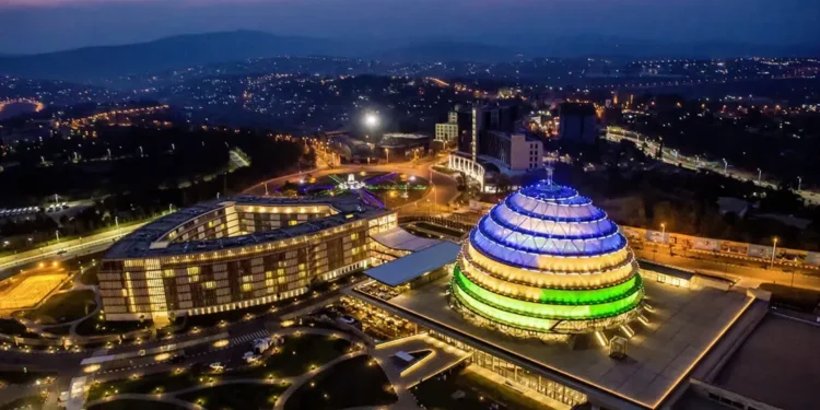 The Kigali Convention Centre in Rwanda
