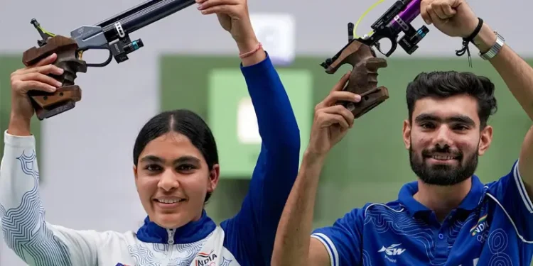 President hails shooters after Asian Games gold, silver