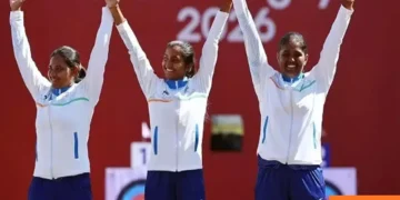 Ankita, Kumkum and Kirti script historic gold at Asian Games