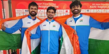 India make clean sweep in men's high jump at Para Asian Games