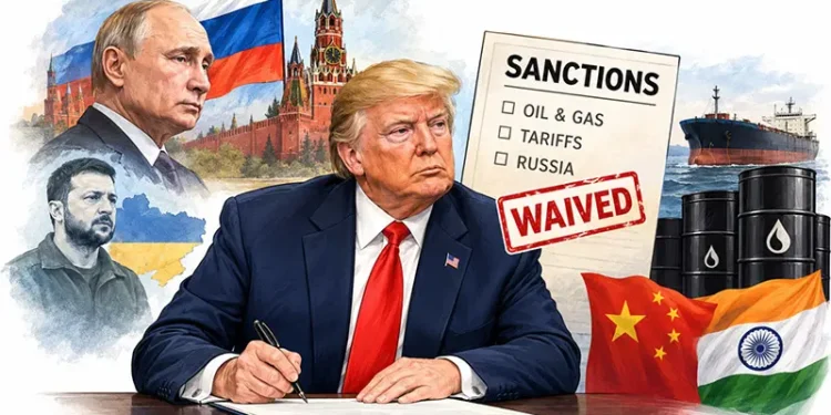 Trump Russia sanctions waiver